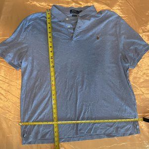 Light Blue Men’s Soft Polo Shirt - Ralph Lauren -XXL